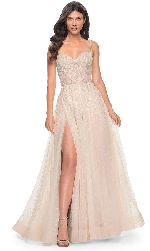 La Femme 32271 - Sweetheart Neck Sleeveless Prom Gown