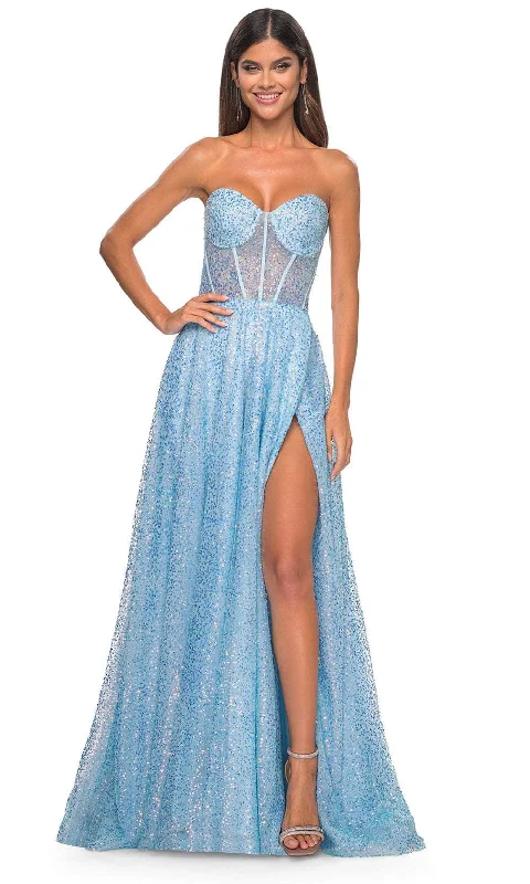 La Femme 32136 - Strapless Sequin A-Line Prom Gown