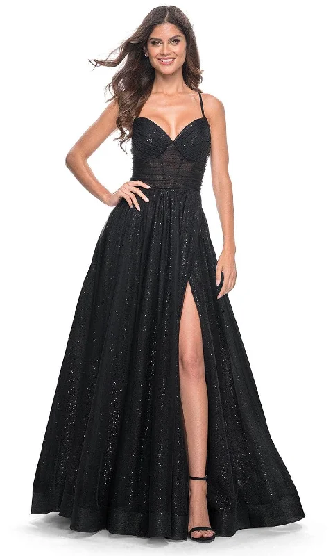 La Femme 31986 - Ruched Corset A-Line Prom Dress