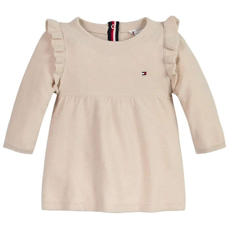 Tommy Hilfiger Baby Knit Dress Ancient White