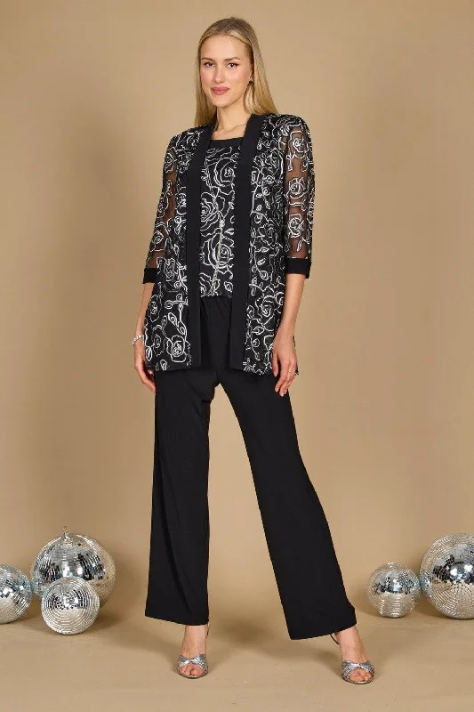 R&M Richards 9682W Formal Plus Size Jacket Pant Suit