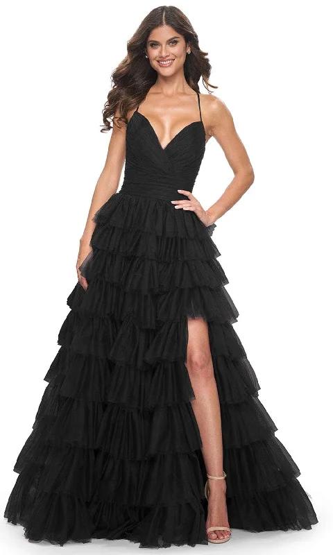 La Femme 32086 - Sleeveless Multi-Tiered Prom Dress