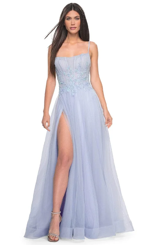 La Femme 32293 - Embroidered A-Line Prom Gown