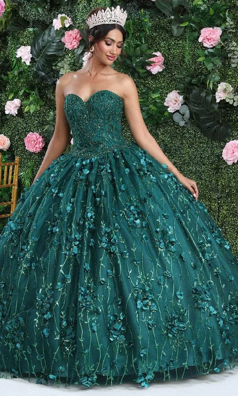 May Queen LK217 - Applique Sweetheart Ballgown