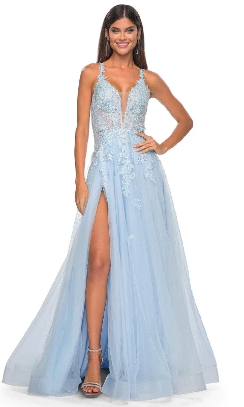 La Femme 32438 - Embellished A-Line Prom Gown