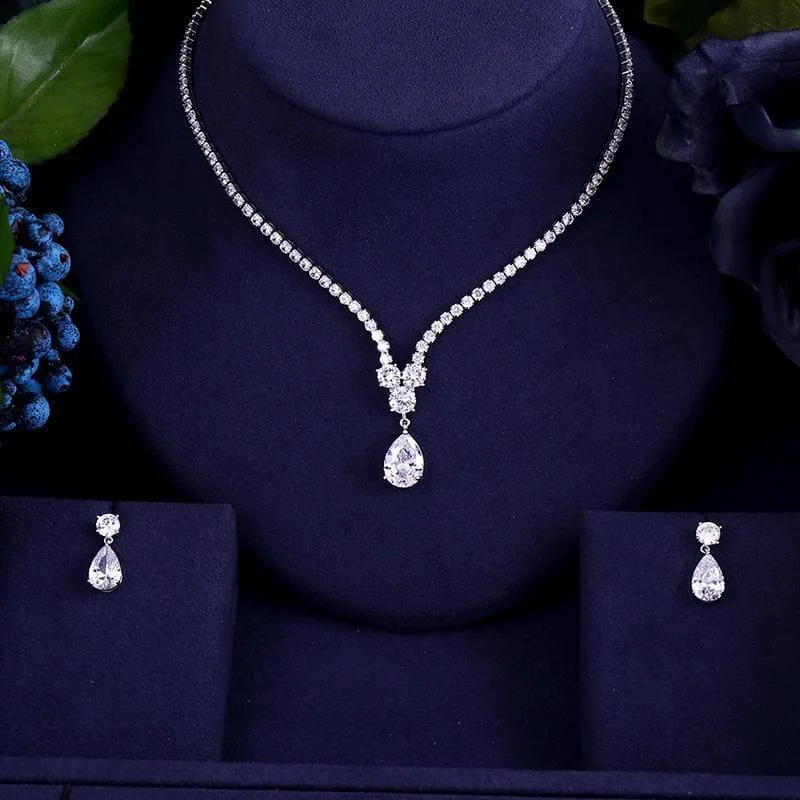 High Quality  AAA Zircon WaterJewelry Set