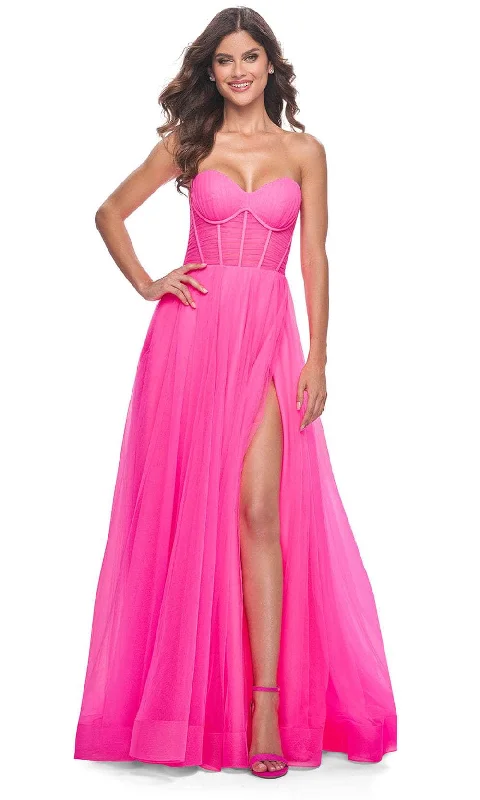 La Femme 32341 - Corset Top Strapless Prom Gown