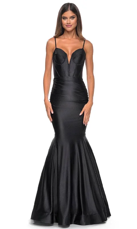 La Femme 32269 - Plunging Bustier Prom Dress