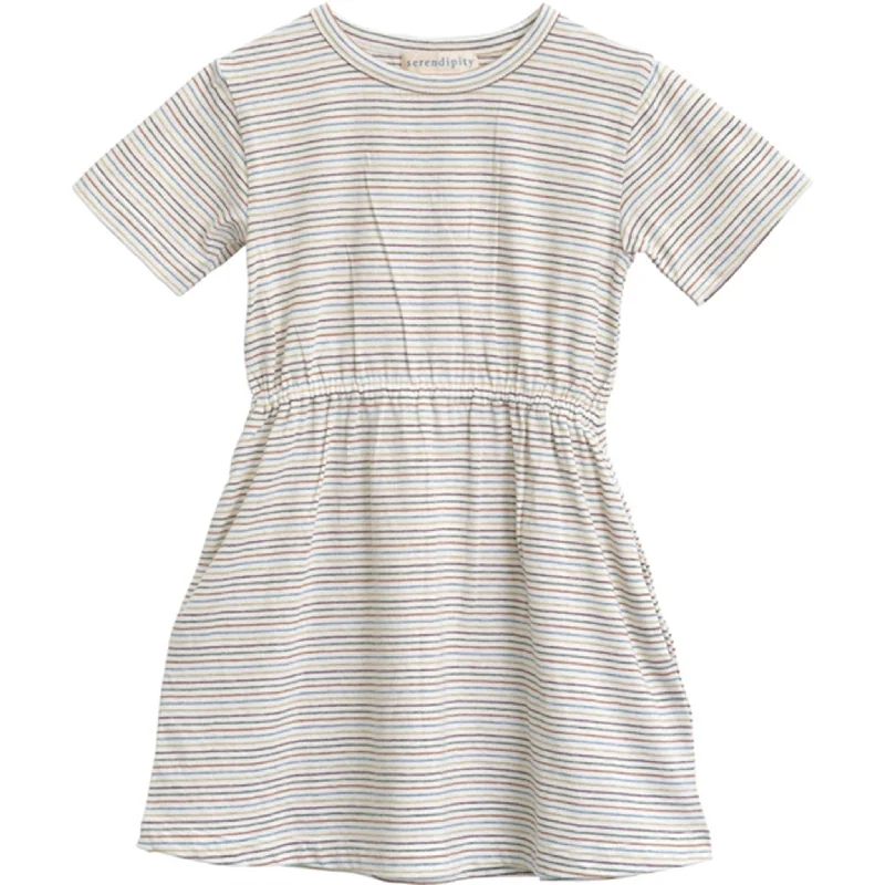 Serendipity Rainbow Stripe Jersey Dress