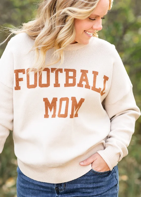 Football Mom Soft Knit Sweater