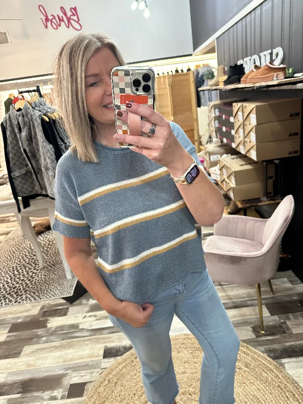 Multi Striped Lightweight Sweater