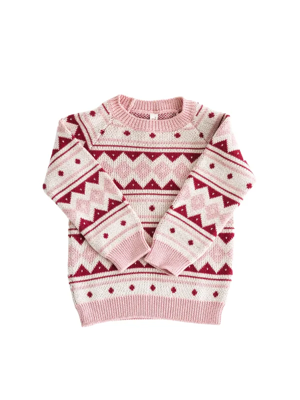 Pink Holiday Sweater