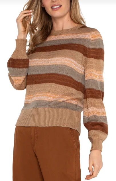 Women's Jasper Striped Crew Neck Sweater