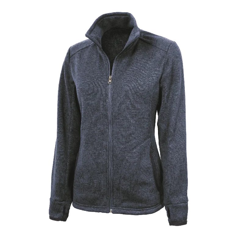 D2003W Ladies Heathered Fleece Jacket