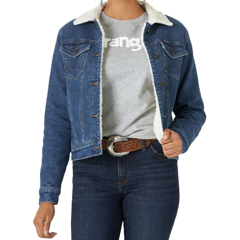 Wrangler Women's Denim Sherpa Jacket