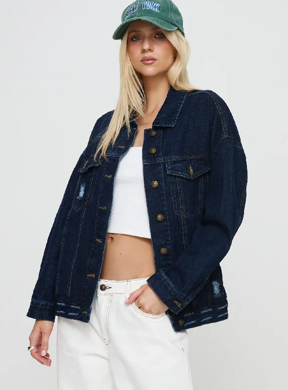 In The World Jacket Blue Denim