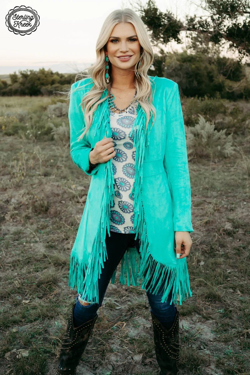 Scottsdale Suede Turquoise Jacket