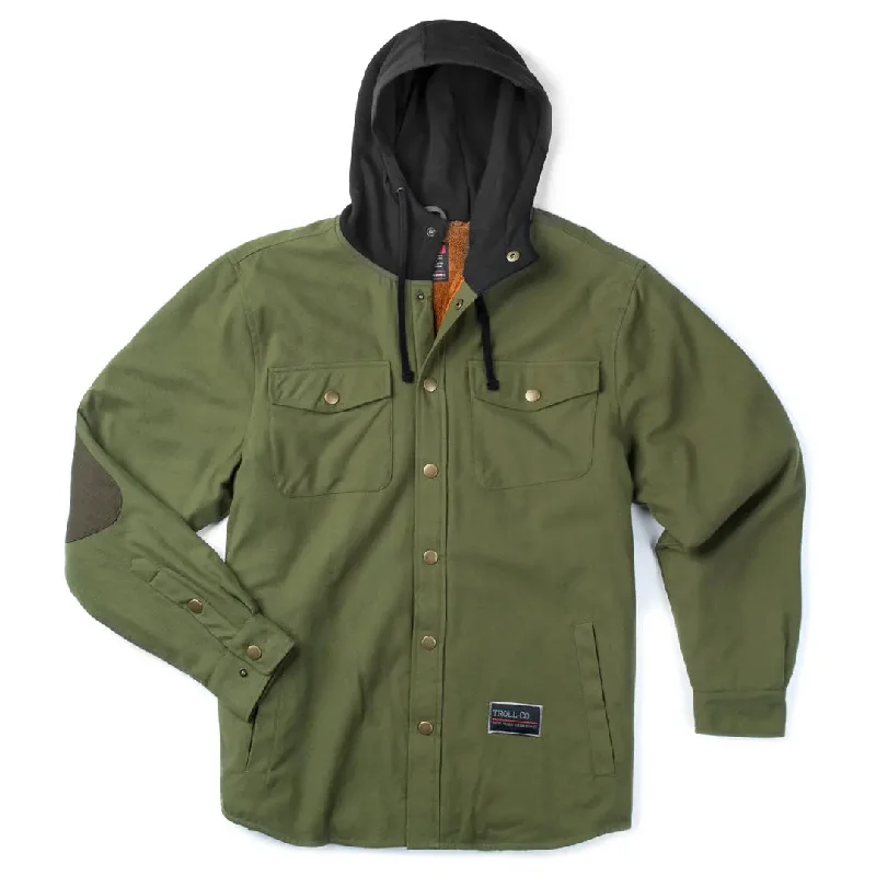 Solid State Flannel Jacket - Olive Black