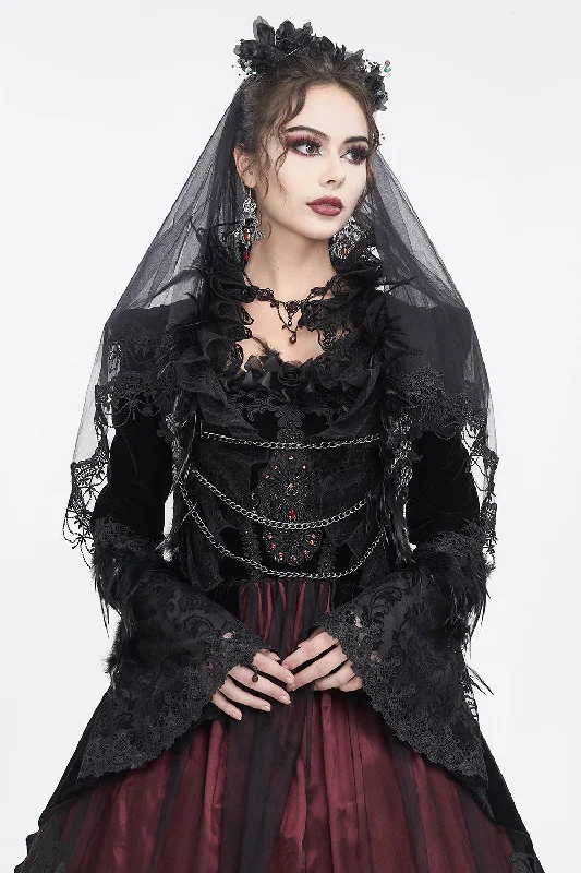 Vladimira Velvet Goth Jacket