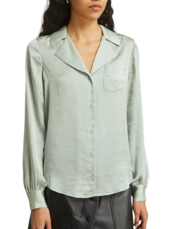 Capriana Shirt In Dusty Sage