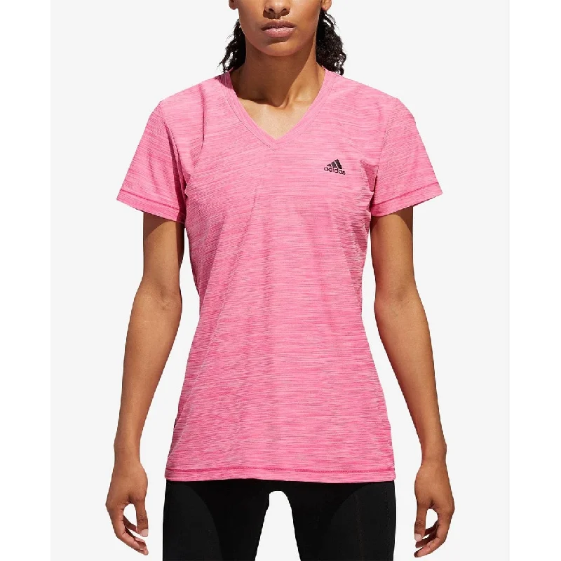 Adidas Women's Tech T-Shirt Pink Size Extra Large - X-Large