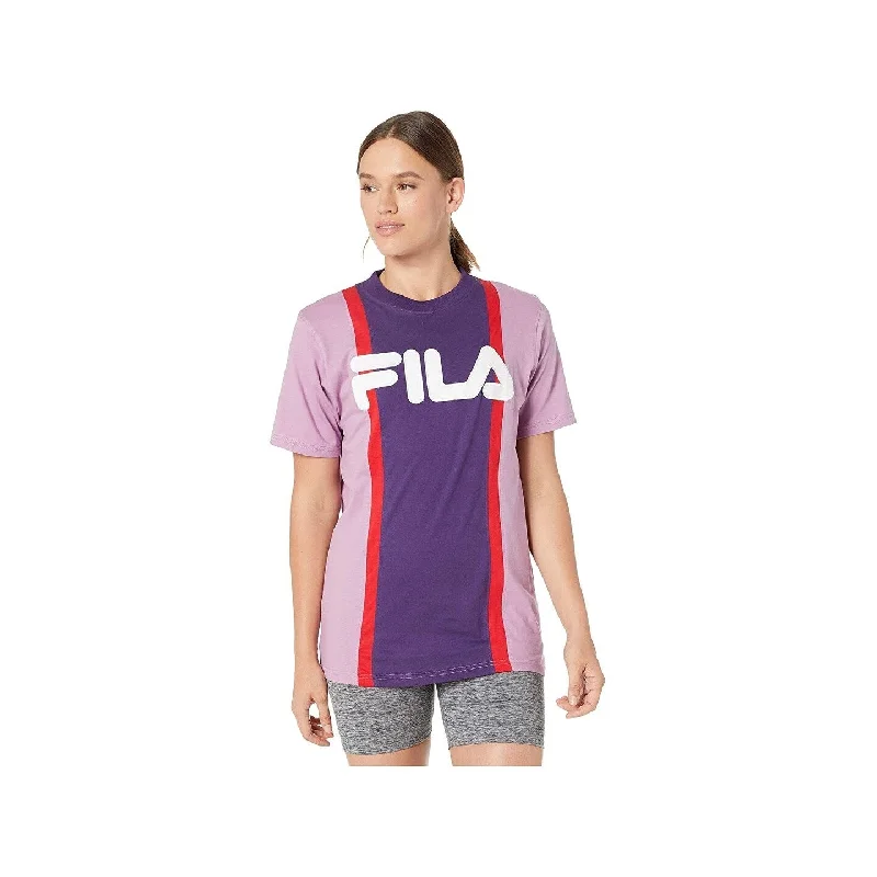 Fila Women's Victoire Cotton Colorblocked T-Shirt Size Large