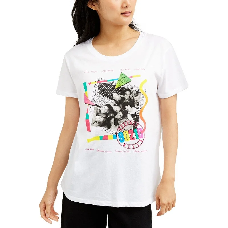 Love Tribe Juniors' 90210 Graphic T-Shirt White Size Small