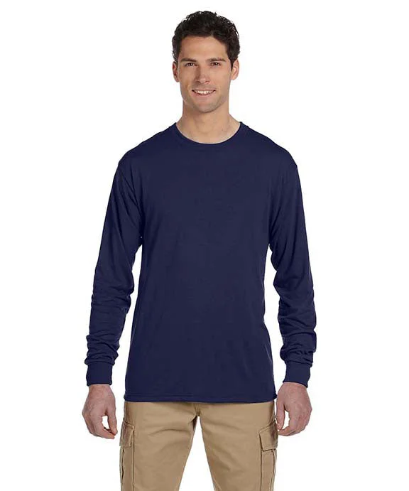 21ML - Jerzees Adult 5.3 oz. DRI-POWER® SPORT Long-Sleeve T-Shirt | J Navy