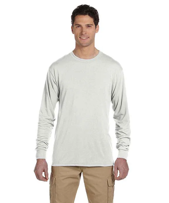 21ML - Jerzees Adult 5.3 oz. DRI-POWER® SPORT Long-Sleeve T-Shirt | White