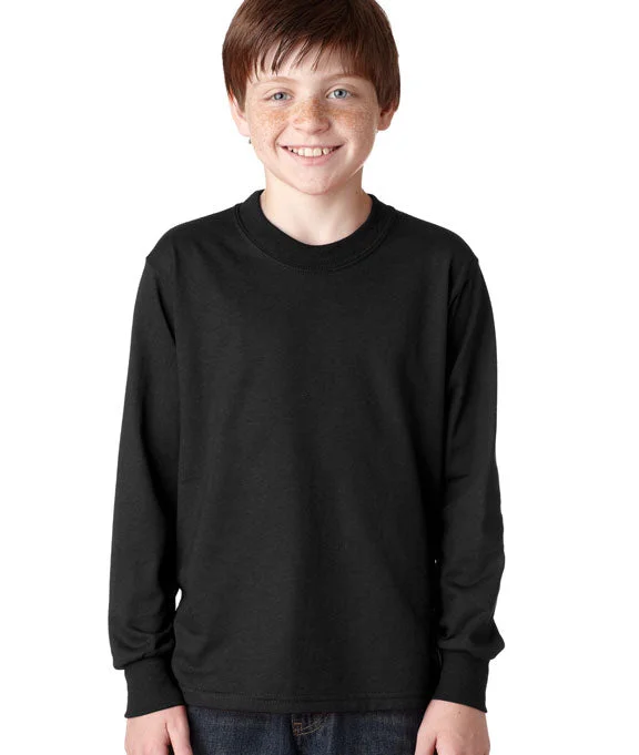 29BL - Jerzees Youth 5.6 oz. DRI-POWER® ACTIVE Long-Sleeve T-Shirt | Black