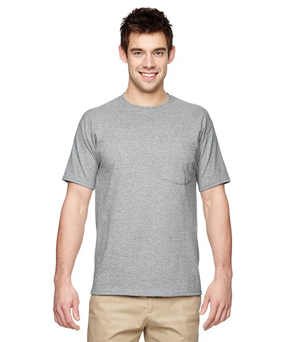 29MP - Jerzees Adult 5.6 oz. DRI-POWER® ACTIVE Pocket T-Shirt | Athletic Heather