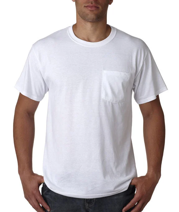 29MP - Jerzees Adult 5.6 oz. DRI-POWER® ACTIVE Pocket T-Shirt | White