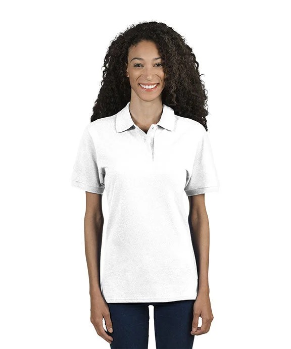 443WR - Jerzees Ladies Premium 100% Ringspun Cotton Piqué Polo Shirt | White