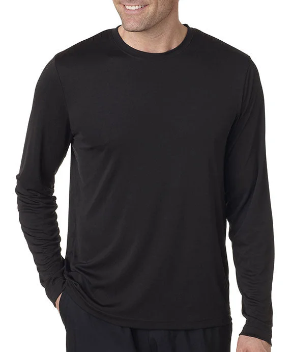 482L - Hanes Adult Cool DRI® with FreshIQ Long-Sleeve Performance T-Shirt | Black