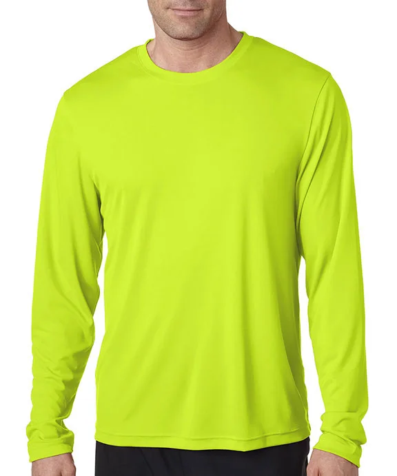 482L - Hanes Adult Cool DRI® with FreshIQ Long-Sleeve Performance T-Shirt | Safety Green