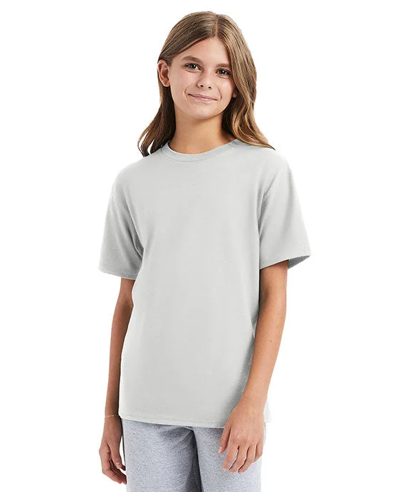 498Y - Hanes Youth Perfect-T T-Shirt | Ash