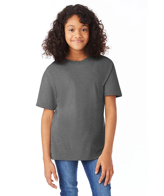 498Y - Hanes Youth Perfect-T T-Shirt | Smoke Grey