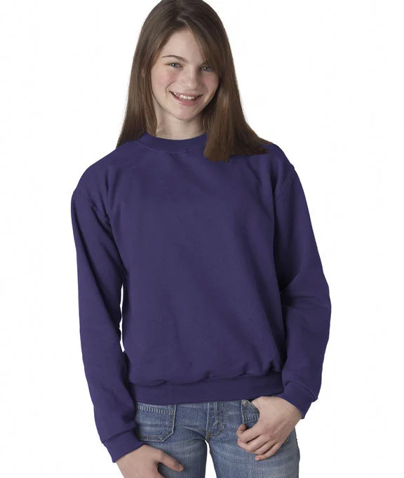 562B - Jerzees Youth NuBlend® Crew Neck Sweatshirt | Deep Purple