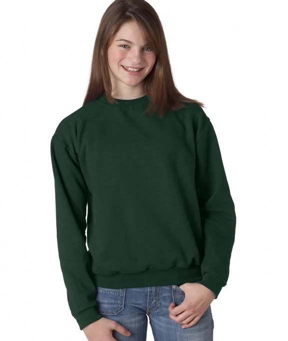 562B - Jerzees Youth NuBlend® Crew Neck Sweatshirt | Forest Green