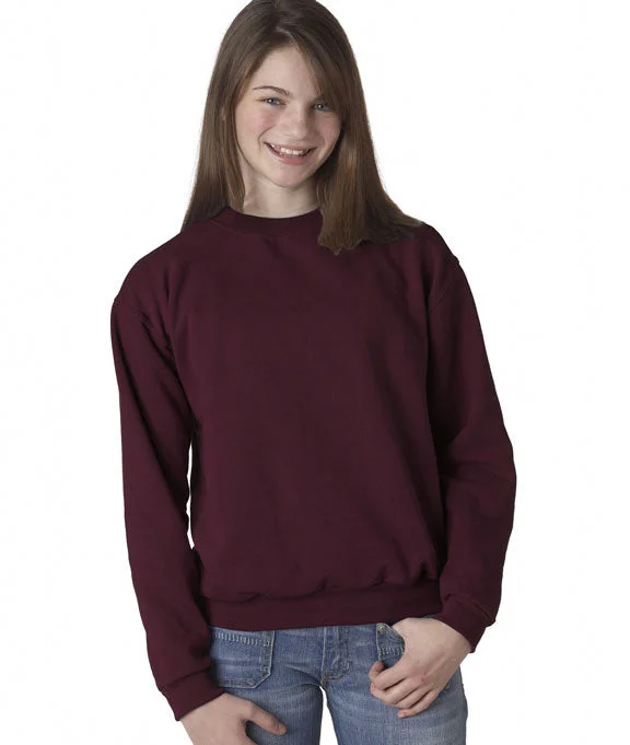 562B - Jerzees Youth NuBlend® Crew Neck Sweatshirt | Maroon