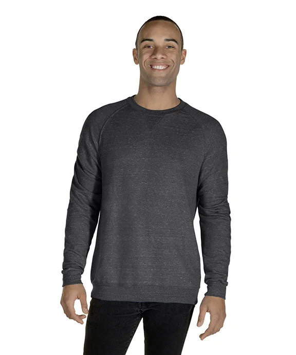 91MR - Jerzees Adult Snow Heather French Terry Crewneck Sweatshirt | Charcoal Snow Heather