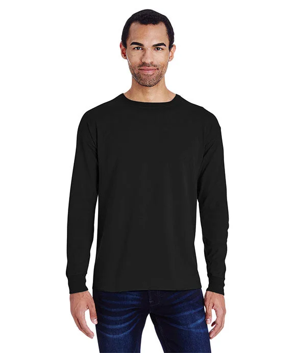 GDH200 - ComfortWash by Hanes Unisex Garment-Dyed Long-Sleeve T-Shirt | Black