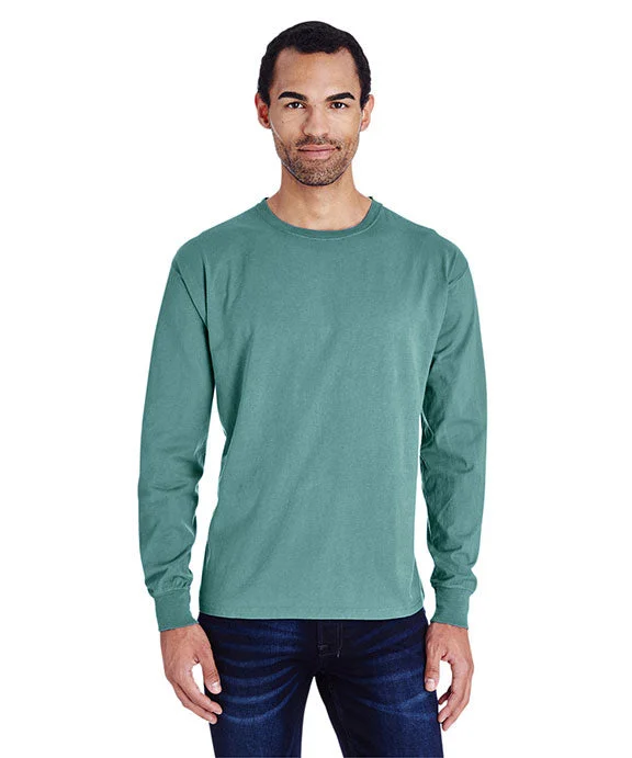 GDH200 - ComfortWash by Hanes Unisex Garment-Dyed Long-Sleeve T-Shirt | Cypress Green