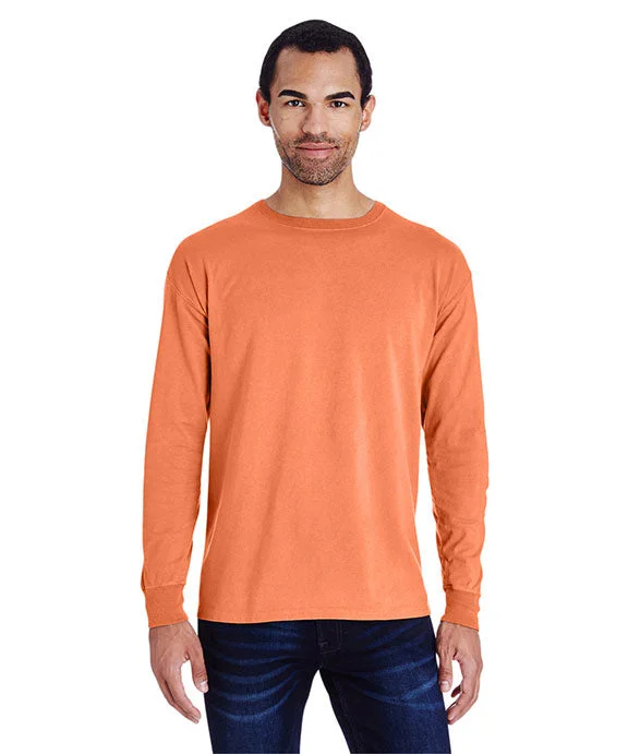 GDH200 - ComfortWash by Hanes Unisex Garment-Dyed Long-Sleeve T-Shirt | Horizon Orange