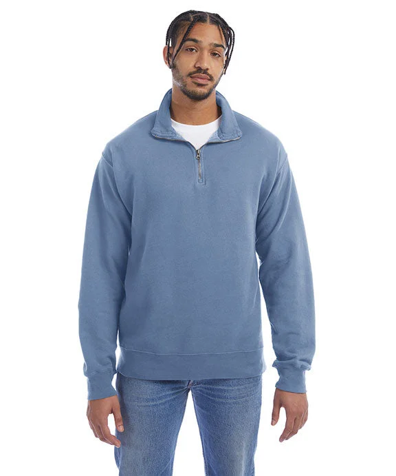 GDH425 - ComfortWash by Hanes Unisex Quarter-Zip Sweatshirt | Saltwater