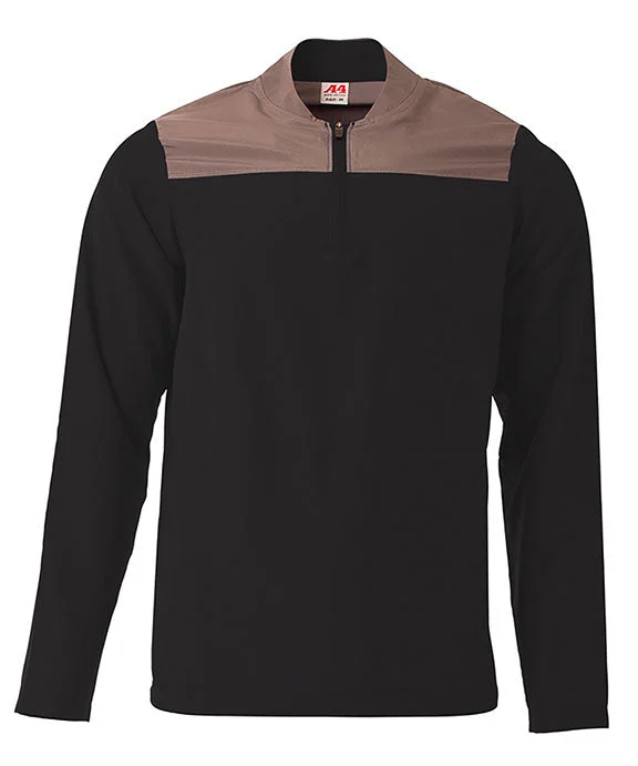 N4014 - A4 Mens Element Quarter-Zip Jacket | Black/Graphite