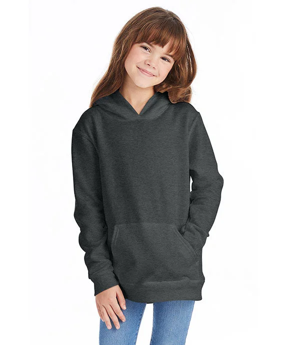 P470 - Hanes Youth ComfortBlend® EcoSmart® Hooded Pullover | Charcoal Heather