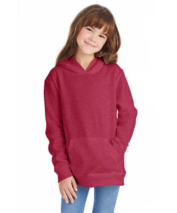 P470 - Hanes Youth ComfortBlend® EcoSmart® Hooded Pullover | Heather Red