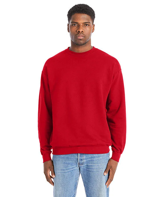 RS160 - Hanes Adult Perfect Sweats Crewneck Sweatshirt | Athletic Red