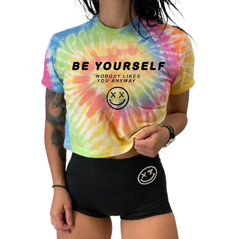 Salty Savage Ladies “BE YOURSELF, NOBODY LIKES YOU ANYWAY” Crop Tee